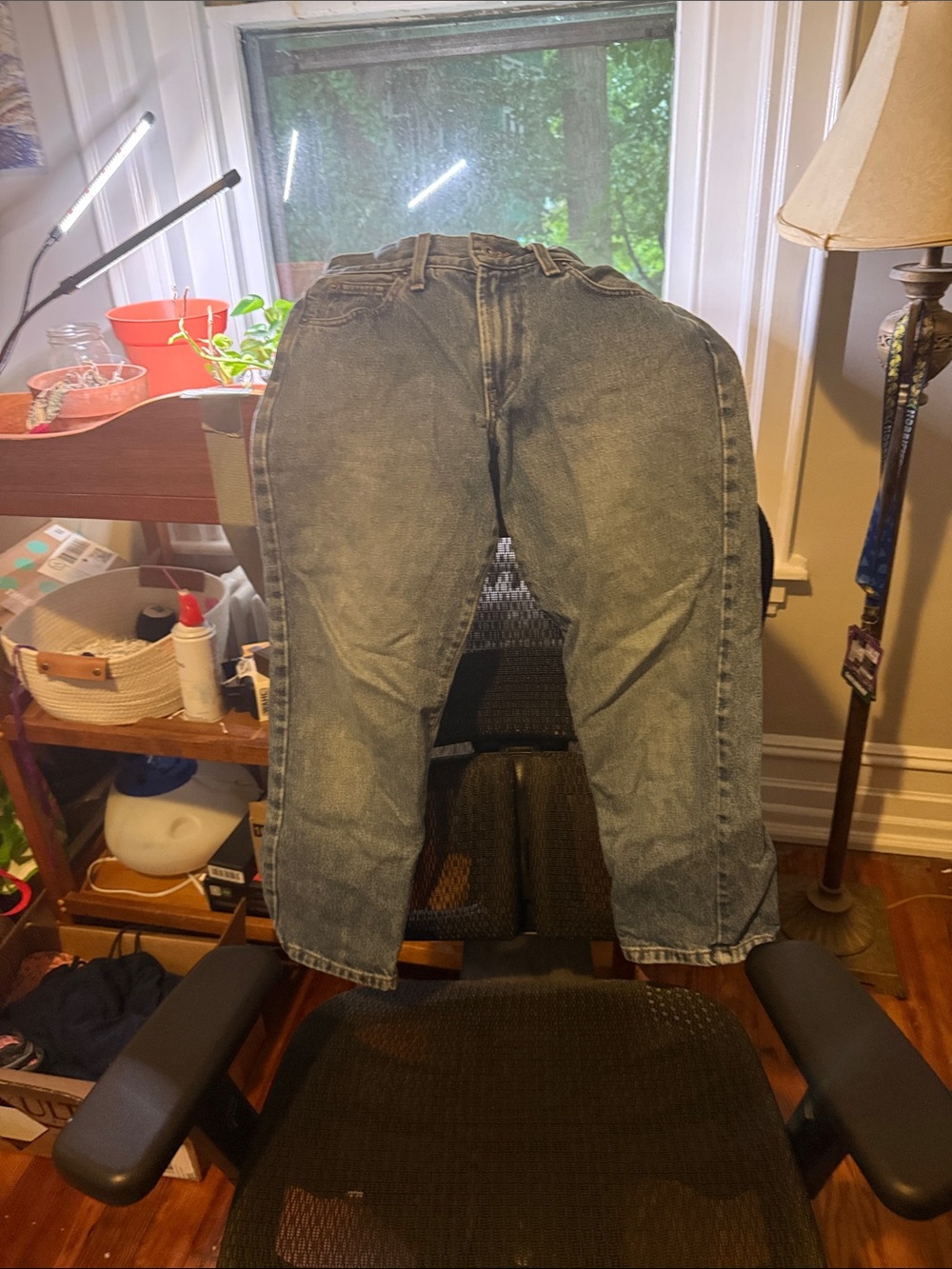 Abercrombie & Fitch Men's Relaxed Blue-Gray Denim Jeans